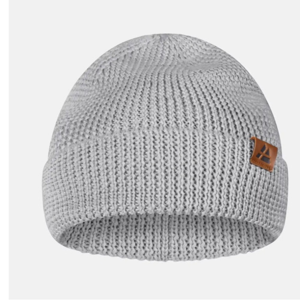 Danish Endurance Merino beanie Gray with Logo Patch
